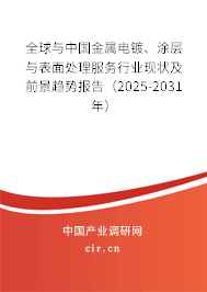 全球與中國(guó)金屬電鍍、涂層與表面處理服務(wù)行業(yè)現(xiàn)狀及前景趨勢(shì)報(bào)告（2025-2031年）