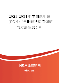 2025-2031年中國聚甲醛(POM)行業(yè)現(xiàn)狀深度調(diào)研與發(fā)展趨勢分析 2025-2031年中國聚甲醛(POM)行業(yè)現(xiàn)狀深度調(diào)研與發(fā)展趨勢分析