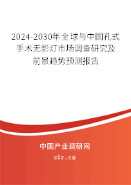 2024-2030年全球與中國孔式手術無影燈市場調查研究及前景趨勢預測報告