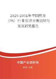 2025-2031年中國尼龍(PA)行業(yè)現(xiàn)狀全面調(diào)研與發(fā)展趨勢報告 2025-2031年中國尼龍(PA)行業(yè)現(xiàn)狀全面調(diào)研與發(fā)展趨勢報告