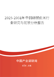 2025-2031年中國(guó)硼替佐米行業(yè)研究與前景分析報(bào)告 2025-2031年中國(guó)硼替佐米行業(yè)研究與前景分析報(bào)告