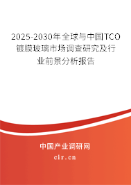 2025-2030年全球與中國TCO鍍膜玻璃市場調(diào)查研究及行業(yè)前景分析報告