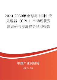 2024-2030年全球與中國中央處理器（CPU）市場現(xiàn)狀深度調(diào)研與發(fā)展趨勢預(yù)測報告