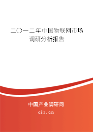 二〇一二年中國物聯網市場調研分析報告 二〇一二年中國物聯網市場調研分析報告
