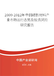 2009-2012年中國磁性材料產(chǎn)業(yè)市場運行態(tài)勢及投資風險研究報告 2009-2012年中國磁性材料產(chǎn)業(yè)市場運行態(tài)勢及投資風險研究報告