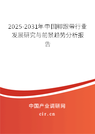 2025-2031年中國腳跟帶行業(yè)發(fā)展研究與前景趨勢分析報告