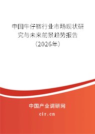 中國牛仔褲行業(yè)市場現(xiàn)狀研究與未來前景趨勢報告（2026年）