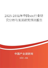 2025-2031年中國soc行業(yè)研究分析與發(fā)展趨勢預測報告