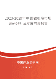 2023-2029年中國(guó)鐵板燒市場(chǎng)調(diào)研分析及發(fā)展前景報(bào)告