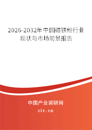 2025-2031年中國磁鐵粉行業(yè)現(xiàn)狀與市場前景報(bào)告 2025-2031年中國磁鐵粉行業(yè)現(xiàn)狀與市場前景報(bào)告