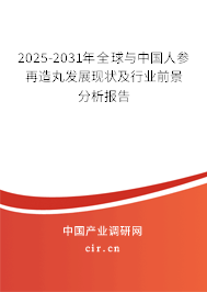 2025-2031年全球與中國(guó)人參再造丸發(fā)展現(xiàn)狀及行業(yè)前景分析報(bào)告 2025-2031年全球與中國(guó)人參再造丸發(fā)展現(xiàn)狀及行業(yè)前景分析報(bào)告
