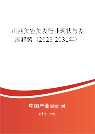 山西美容美發(fā)行業(yè)現(xiàn)狀與發(fā)展趨勢(2025-2031年) 山西美容美發(fā)行業(yè)現(xiàn)狀與發(fā)展趨勢(2025-2031年)