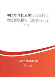 中國水利信息化行業(yè)現(xiàn)狀與趨勢預(yù)測報告（2026-2032年）