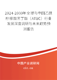 2024-2030年全球與中國乙酰檸檬酸三丁酯（ATBC）行業(yè)發(fā)展深度調(diào)研與未來趨勢預(yù)測報(bào)告