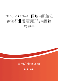 2026-2032年中國(guó)玻璃酸鈉注射液行業(yè)發(fā)展調(diào)研與前景趨勢(shì)報(bào)告 2026-2032年中國(guó)玻璃酸鈉注射液行業(yè)發(fā)展調(diào)研與前景趨勢(shì)報(bào)告