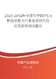 2025-2031年全球與中國PCIe數(shù)據(jù)采集卡行業(yè)發(fā)展研究及前景趨勢預測報告