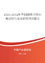 2025-2031年中國拍賣市場全面調(diào)研與發(fā)展趨勢預(yù)測報告