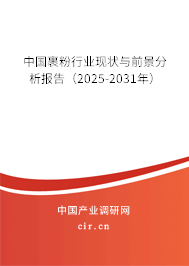 中國裹粉行業(yè)現(xiàn)狀與前景分析報告(2025-2031年) 中國裹粉行業(yè)現(xiàn)狀與前景分析報告(2025-2031年)