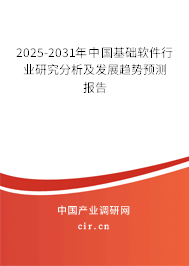 2025-2031年中國基礎(chǔ)軟件行業(yè)研究分析及發(fā)展趨勢預(yù)測報(bào)告 2025-2031年中國基礎(chǔ)軟件行業(yè)研究分析及發(fā)展趨勢預(yù)測報(bào)告