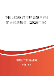 中國LED壁燈市場調(diào)研與行業(yè)前景預測報告（2025年版）