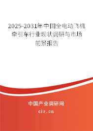 2025-2031年中國全電動飛機牽引車行業(yè)現(xiàn)狀調(diào)研與市場前景報告