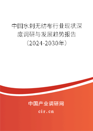 中國水刺無紡布行業(yè)現(xiàn)狀深度調(diào)研與發(fā)展趨勢報告（2024-2030年）