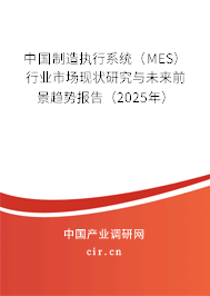 中國制造執(zhí)行系統(tǒng)(MES)行業(yè)市場現(xiàn)狀研究與未來前景趨勢報(bào)告(2025年) 中國制造執(zhí)行系統(tǒng)(MES)行業(yè)市場現(xiàn)狀研究與未來前景趨勢報(bào)告(2025年)