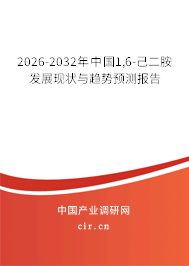 2026-2032年中國1,6-己二胺發(fā)展現(xiàn)狀與趨勢預測報告