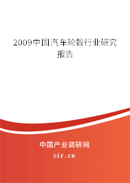2009中國汽車輪轂行業(yè)研究報告