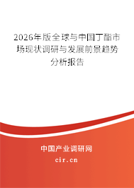 2026年版全球與中國(guó)丁酯市場(chǎng)現(xiàn)狀調(diào)研與發(fā)展前景趨勢(shì)分析報(bào)告