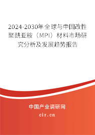 2024-2030年全球與中國改性聚酰亞胺（MPI）材料市場研究分析及發(fā)展趨勢報(bào)告
