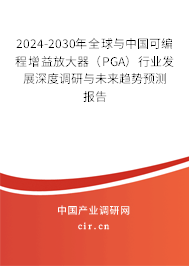 2024-2030年全球與中國可編程增益放大器（PGA）行業(yè)發(fā)展深度調(diào)研與未來趨勢預測報告