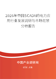 2026年中國SCADA的電力應(yīng)用行業(yè)發(fā)展調(diào)研與市場前景分析報告 2026年中國SCADA的電力應(yīng)用行業(yè)發(fā)展調(diào)研與市場前景分析報告