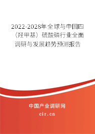 2022-2028年全球與中國(guó)四（羥甲基）硫酸磷行業(yè)全面調(diào)研與發(fā)展趨勢(shì)預(yù)測(cè)報(bào)告