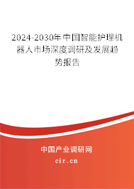 2024-2030年中國智能護(hù)理機(jī)器人市場(chǎng)深度調(diào)研及發(fā)展趨勢(shì)報(bào)告