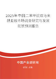 2025年中國二苯甲烷雙馬來酰亞胺市場調(diào)查研究與發(fā)展前景預(yù)測報告