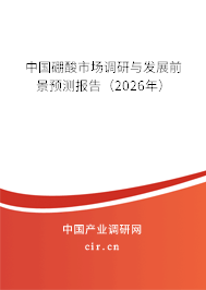 中國硼酸市場調(diào)研與發(fā)展前景預(yù)測報(bào)告(2026年) 中國硼酸市場調(diào)研與發(fā)展前景預(yù)測報(bào)告(2026年)