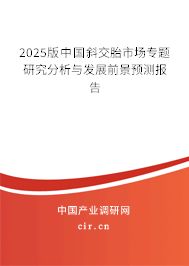2025版中國(guó)斜交胎市場(chǎng)專題研究分析與發(fā)展前景預(yù)測(cè)報(bào)告 2025版中國(guó)斜交胎市場(chǎng)專題研究分析與發(fā)展前景預(yù)測(cè)報(bào)告