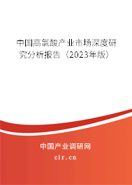 中國高氯酸產(chǎn)業(yè)市場深度研究分析報告（2023年版）