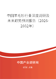 中國羊毛衫行業(yè)深度調(diào)研及未來趨勢預(yù)測報告(2026-2032年) 中國羊毛衫行業(yè)深度調(diào)研及未來趨勢預(yù)測報告(2026-2032年)