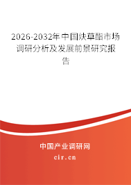 2026-2032年中國炔草酯市場調(diào)研分析及發(fā)展前景研究報告 2026-2032年中國炔草酯市場調(diào)研分析及發(fā)展前景研究報告