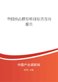 中國食品模型項目投資咨詢報告