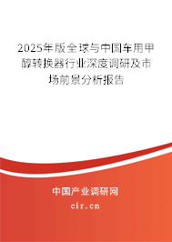 2025年版全球與中國(guó)車用甲醇轉(zhuǎn)換器行業(yè)深度調(diào)研及市場(chǎng)前景分析報(bào)告