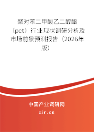 聚對(duì)苯二甲酸乙二醇酯（pet）行業(yè)現(xiàn)狀調(diào)研分析及市場前景預(yù)測(cè)報(bào)告（2026年版）