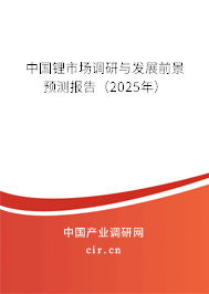 中國鋰市場調(diào)研與發(fā)展前景預測報告（2025年）