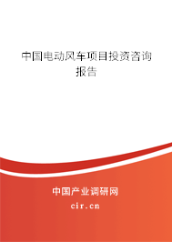 中國電動風車項目投資咨詢報告 中國電動風車項目投資咨詢報告