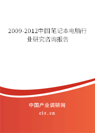 2009-2012中國筆記本電腦行業(yè)研究咨詢報(bào)告
