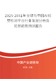 2025-2031年全球與中國AI視覺檢測平臺行業(yè)發(fā)展分析及前景趨勢預(yù)測報告