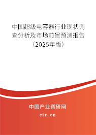 中國超級電容器行業(yè)現(xiàn)狀調(diào)查分析及市場前景預(yù)測報告（2025年版）