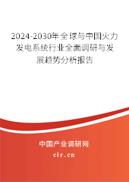 2024-2030年全球與中國火力發(fā)電系統(tǒng)行業(yè)全面調(diào)研與發(fā)展趨勢(shì)分析報(bào)告